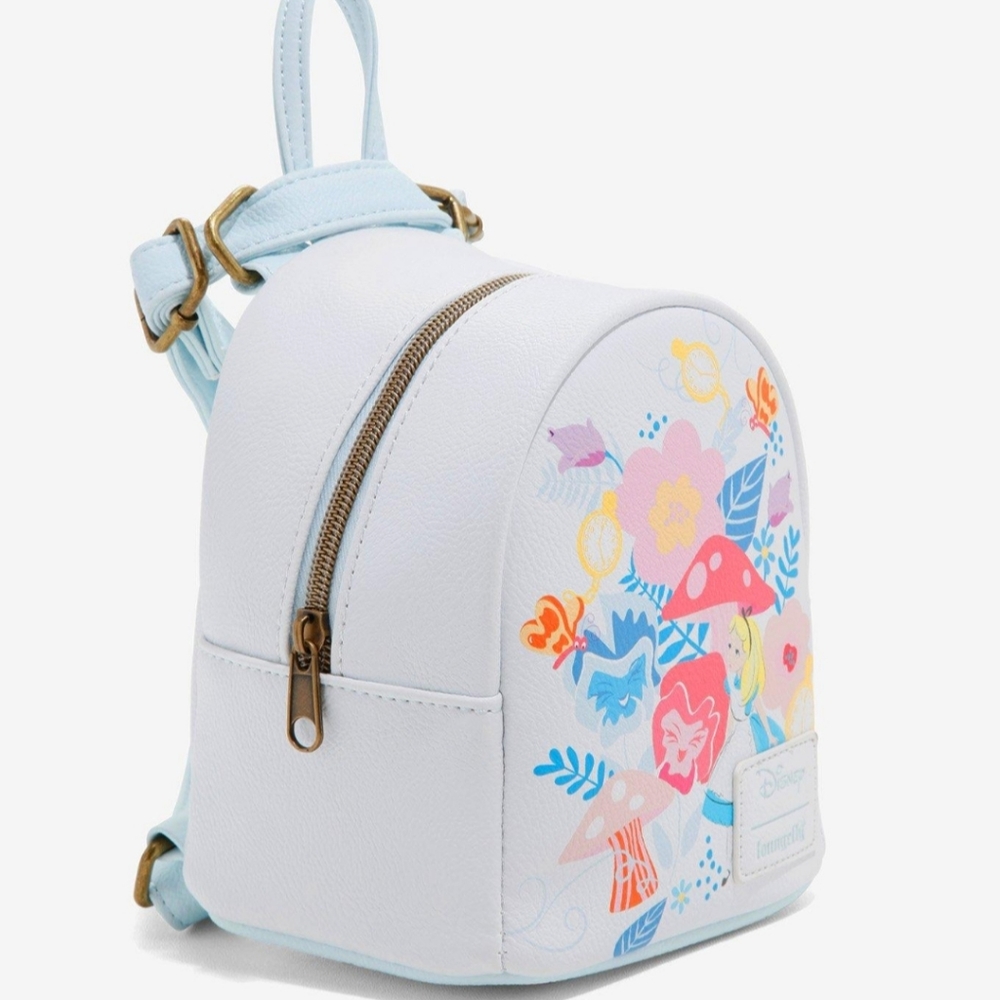 Loungefly Disney Alice in Wonderland Convertible Mini Bag - Picture 3 of 4